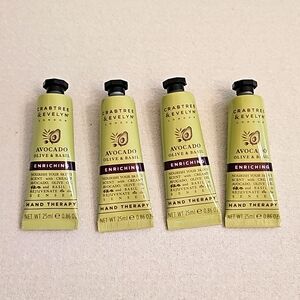Crabtree & Evelyn 4 Avocado Olive & Basil Hand Therapies